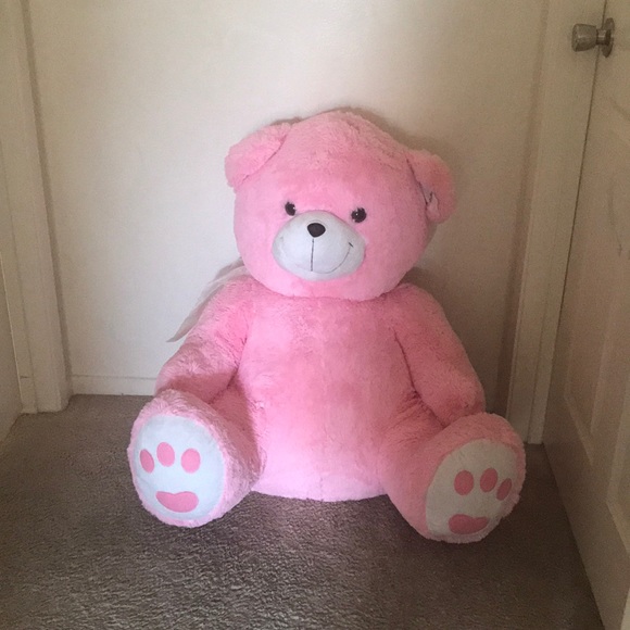 giant pink stuffed animal